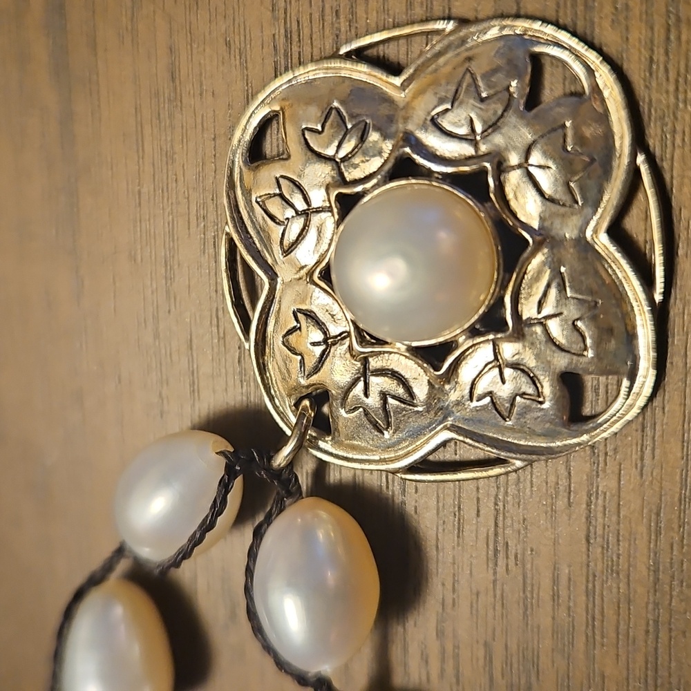 Silpada sterling and fresh water pearl necklace. - Picture 2 of 6